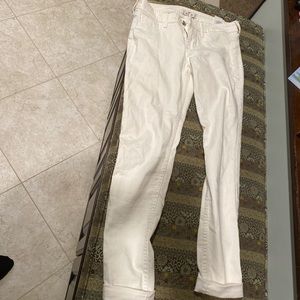 Hollister white jeans